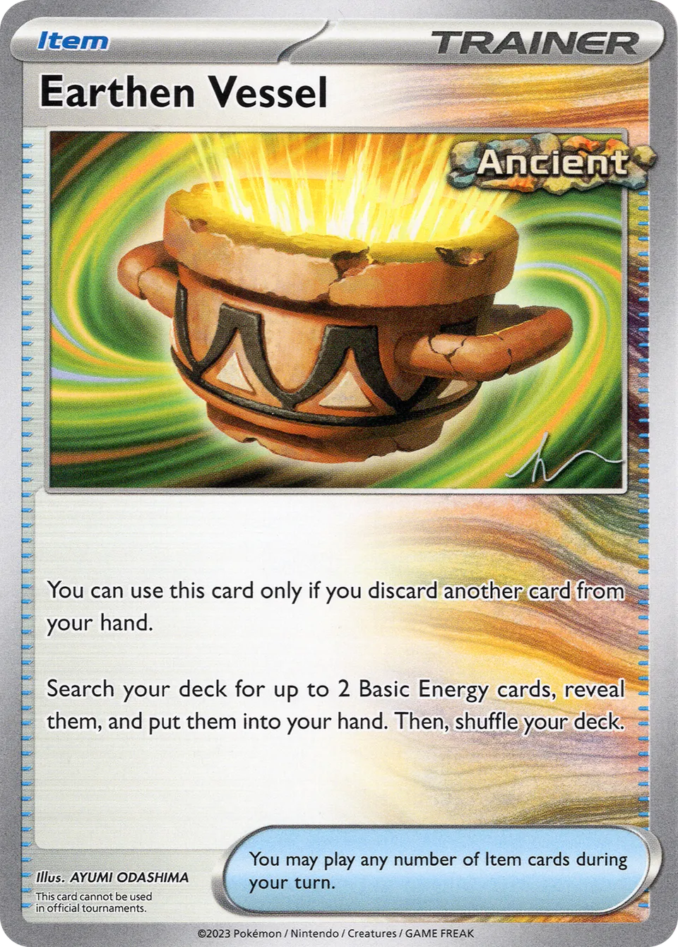 Earthen Vessel 016/23 — WC Deck 2024 (Crushing Thorn) (English Pokémon TCG card)