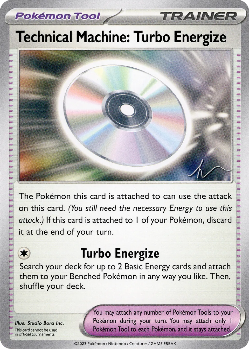 Technical Machine: Turbo Energize 021/23 — WC Deck 2024 (Crushing Thorn) (English Pokémon TCG card)