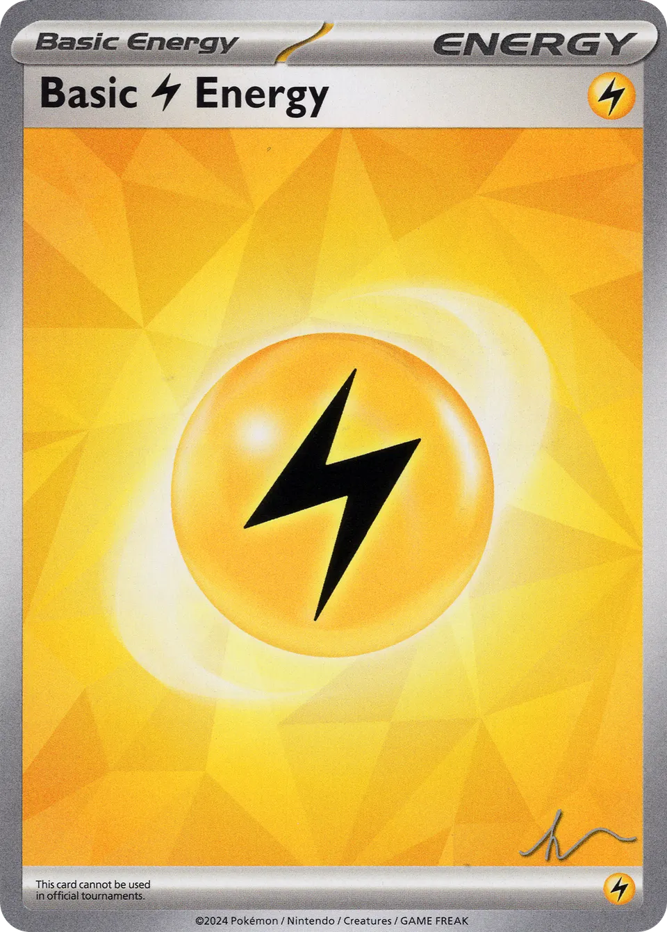 Basic Lightning Energy 022/23 — WC Deck 2024 (Crushing Thorn) (English Pokémon TCG card)