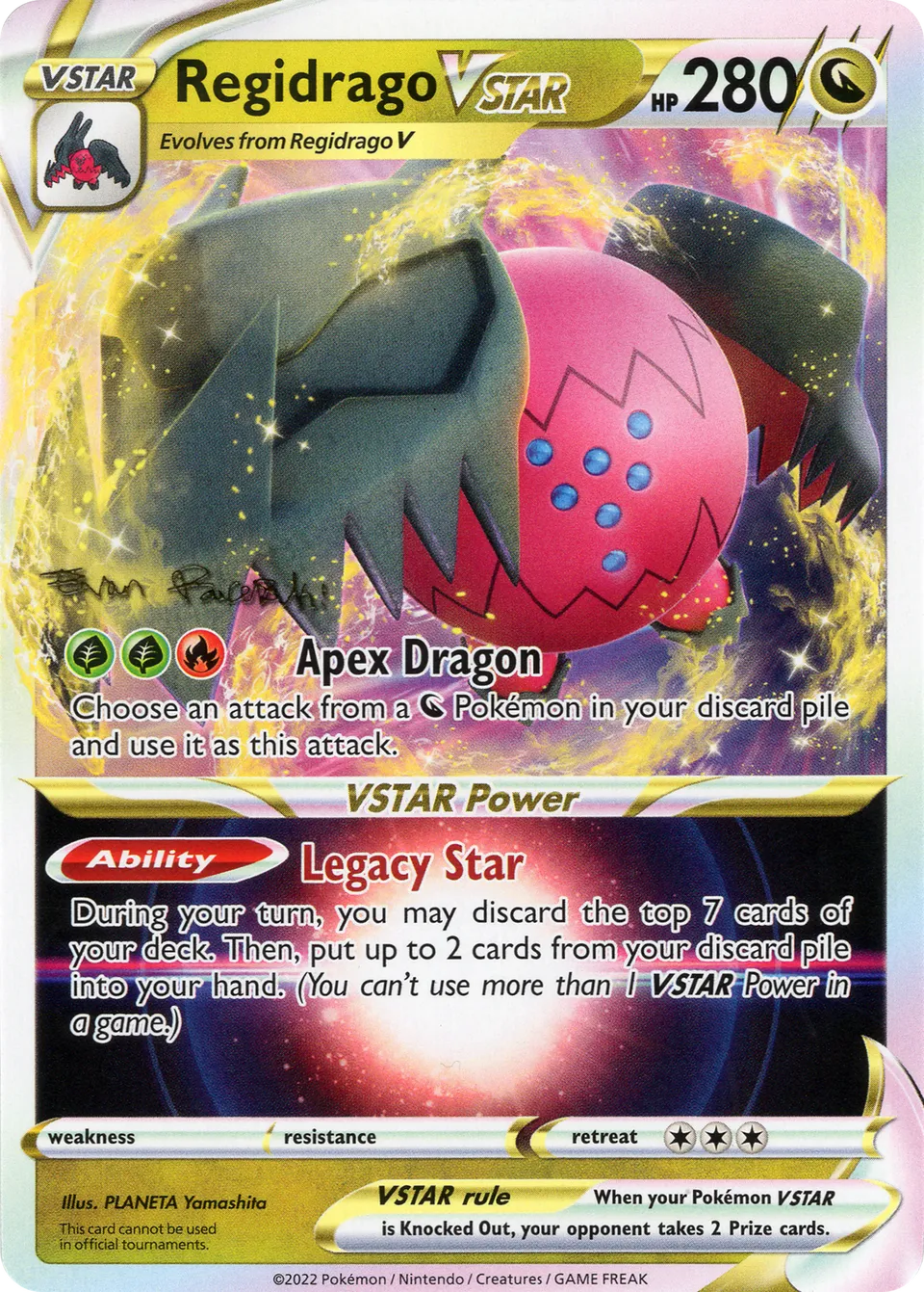 Regidrago VSTAR 001/26 — WC Deck 2024 (Regidrago Vstar) (English Pokémon TCG card)