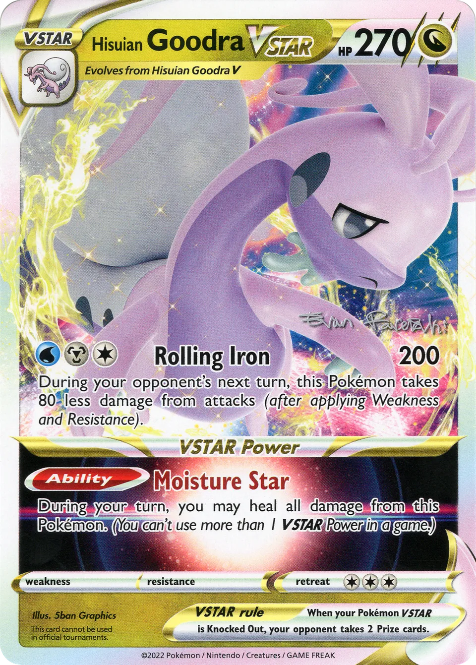 Hisuian Goodra VSTAR 005/26 — WC Deck 2024 (Regidrago Vstar) (English Pokémon TCG card)