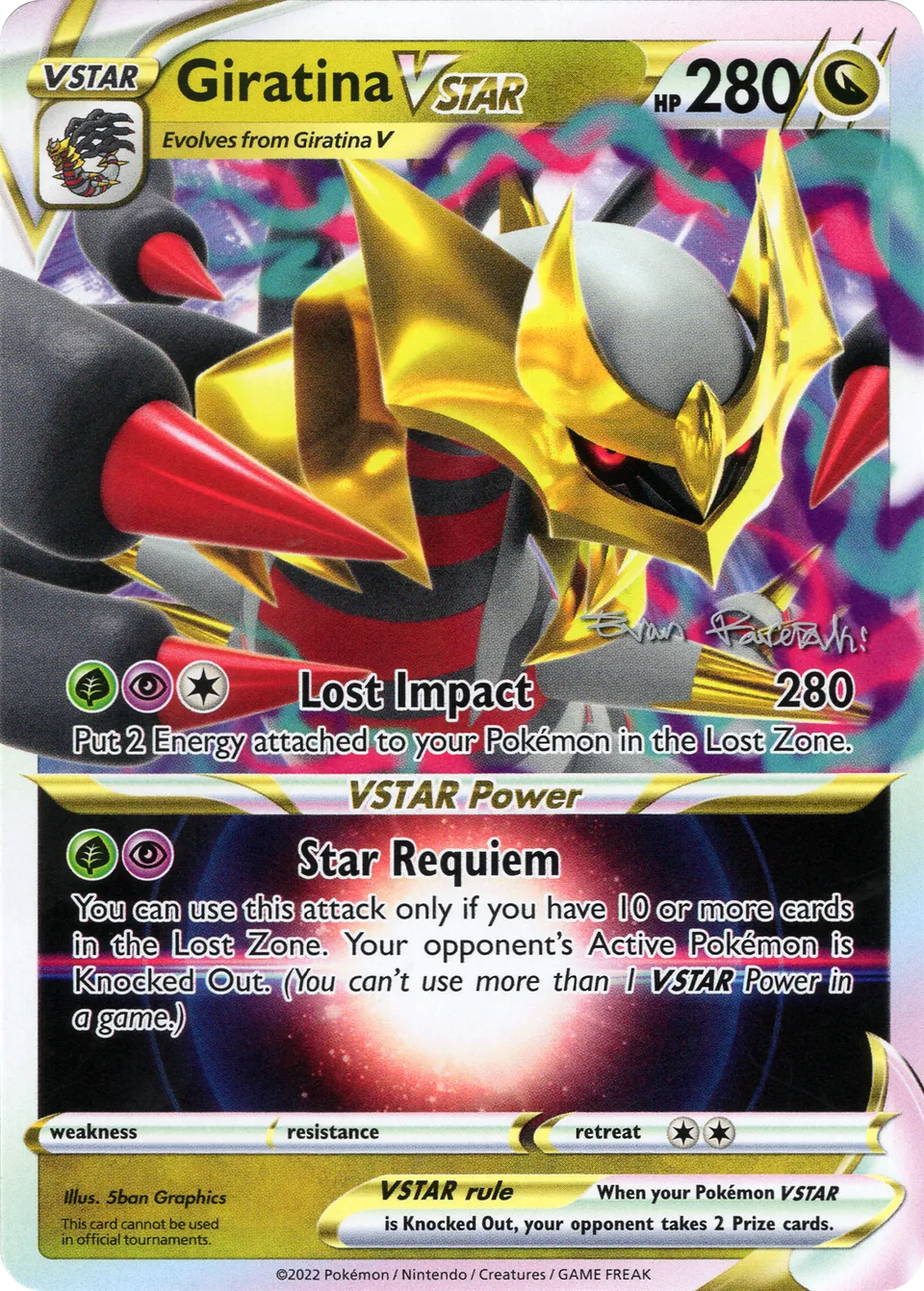 Giratina VSTAR 006/26 — WC Deck 2024 (Regidrago Vstar) (English Pokémon TCG card)