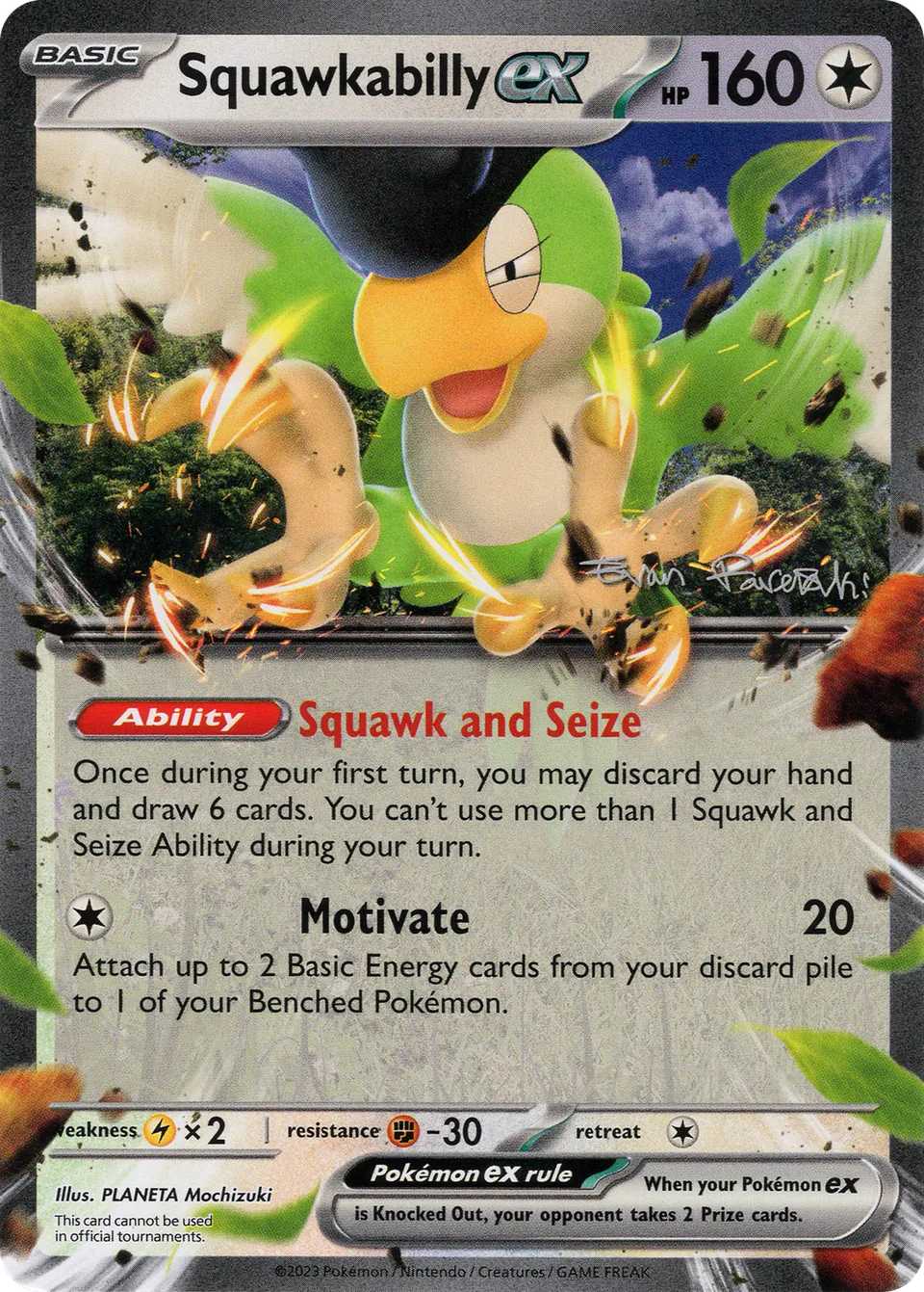 Squawkabilly ex 009/26 — WC Deck 2024 (Regidrago Vstar) (English Pokémon TCG card)
