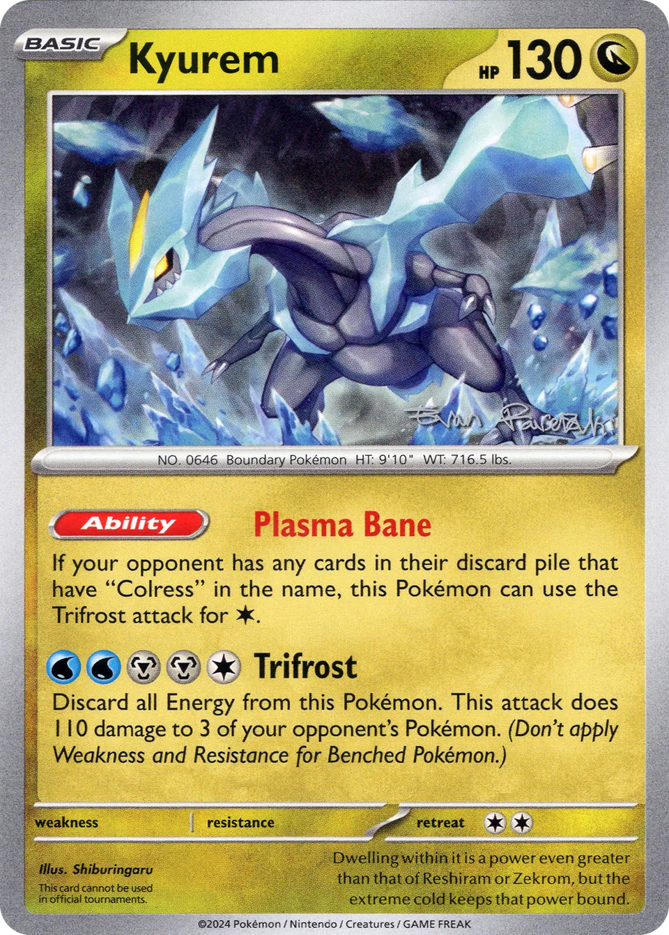Kyurem 010/26 — WC Deck 2024 (Regidrago Vstar) (English Pokémon TCG card)