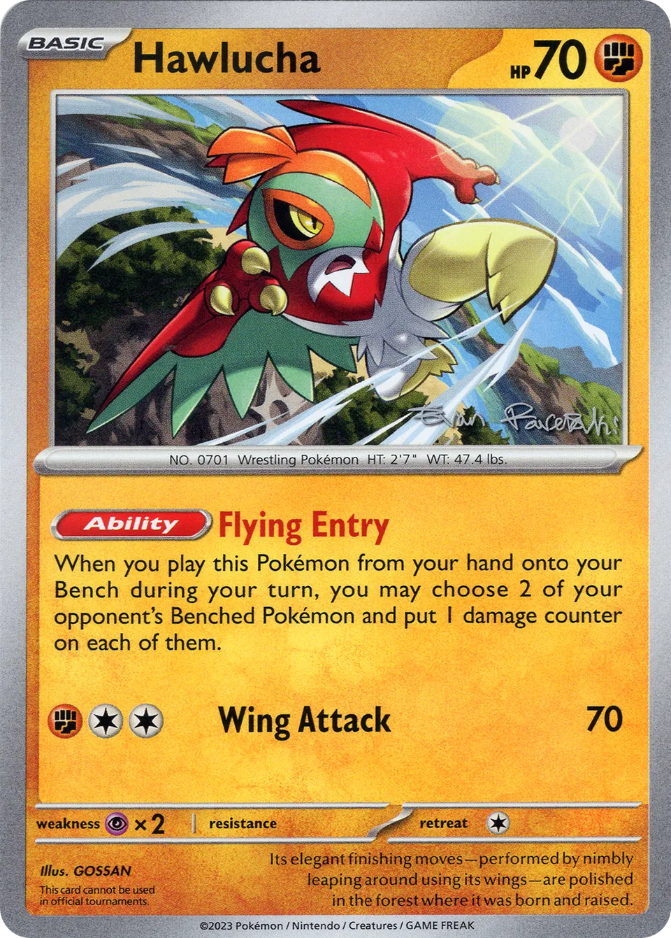 Hawlucha 011/26 — WC Deck 2024 (Regidrago Vstar) (English Pokémon TCG card)