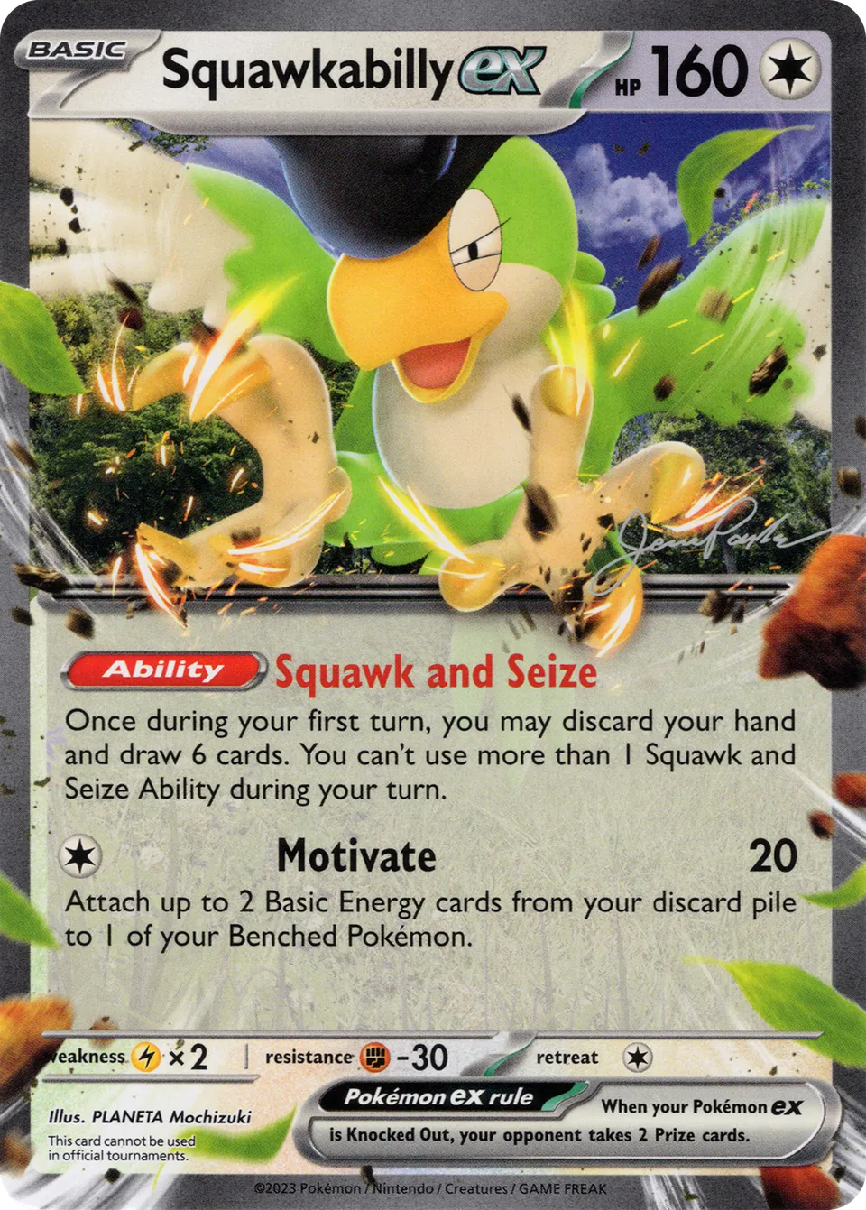 Squawkabilly ex 003/25 — WC Deck 2024 (The Don) (English Pokémon TCG card)