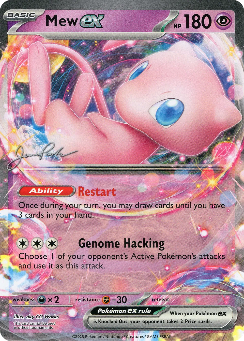 Mew ex 006/25 — WC Deck 2024 (The Don) (English Pokémon TCG card)