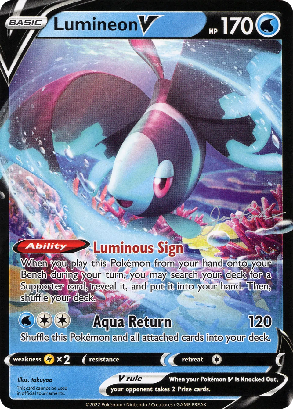 Lumineon V 008/25 — WC Deck 2024 (The Don) (English Pokémon TCG card)