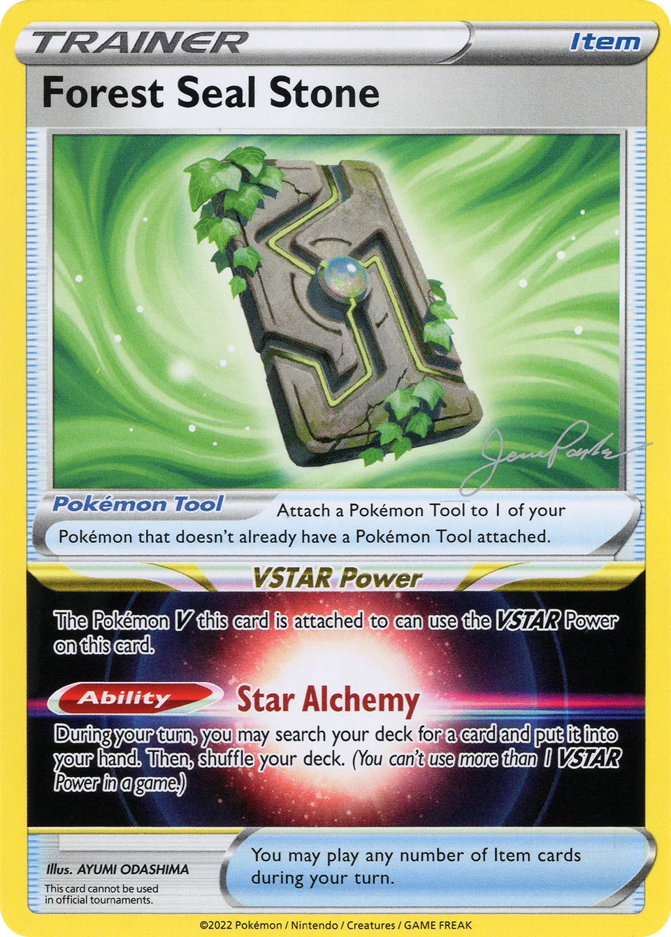 Forest Seal Stone 021/25 — WC Deck 2024 (The Don) (English Pokémon TCG card)
