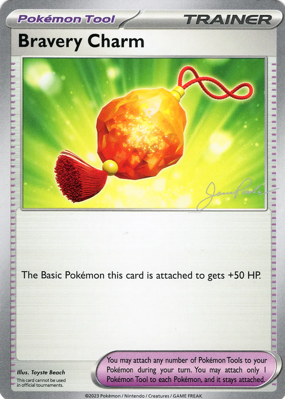 Bravery Charm 022/25 — WC Deck 2024 (The Don) (English Pokémon TCG card)