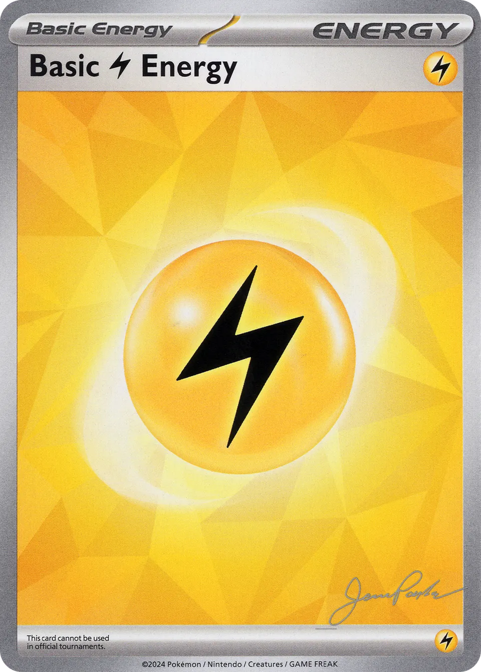 Basic Lightning Energy 024/25 — WC Deck 2024 (The Don) (English Pokémon TCG card)