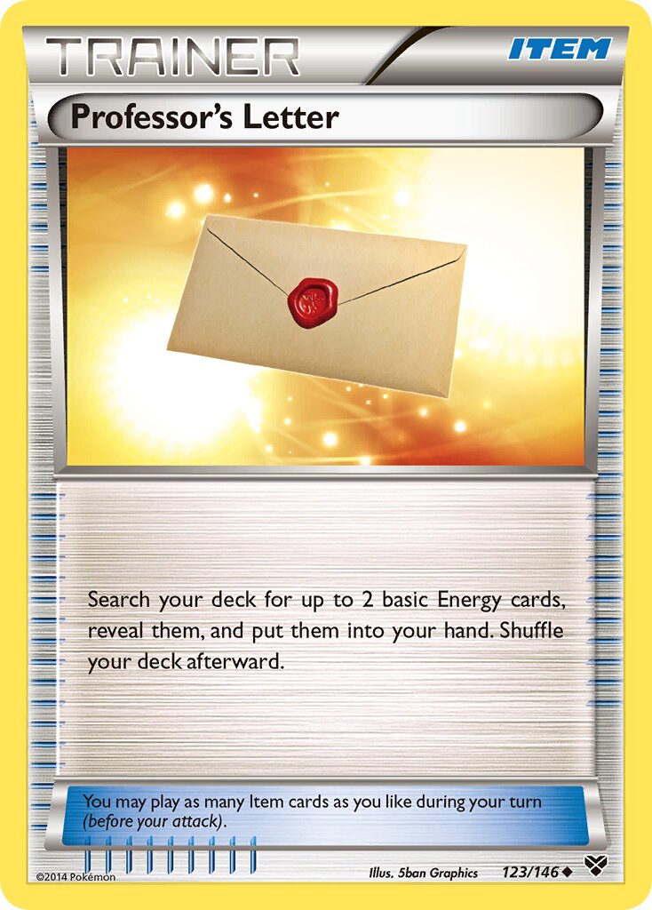 Professor's Letter 123/146 — XY (English Pokémon TCG card)