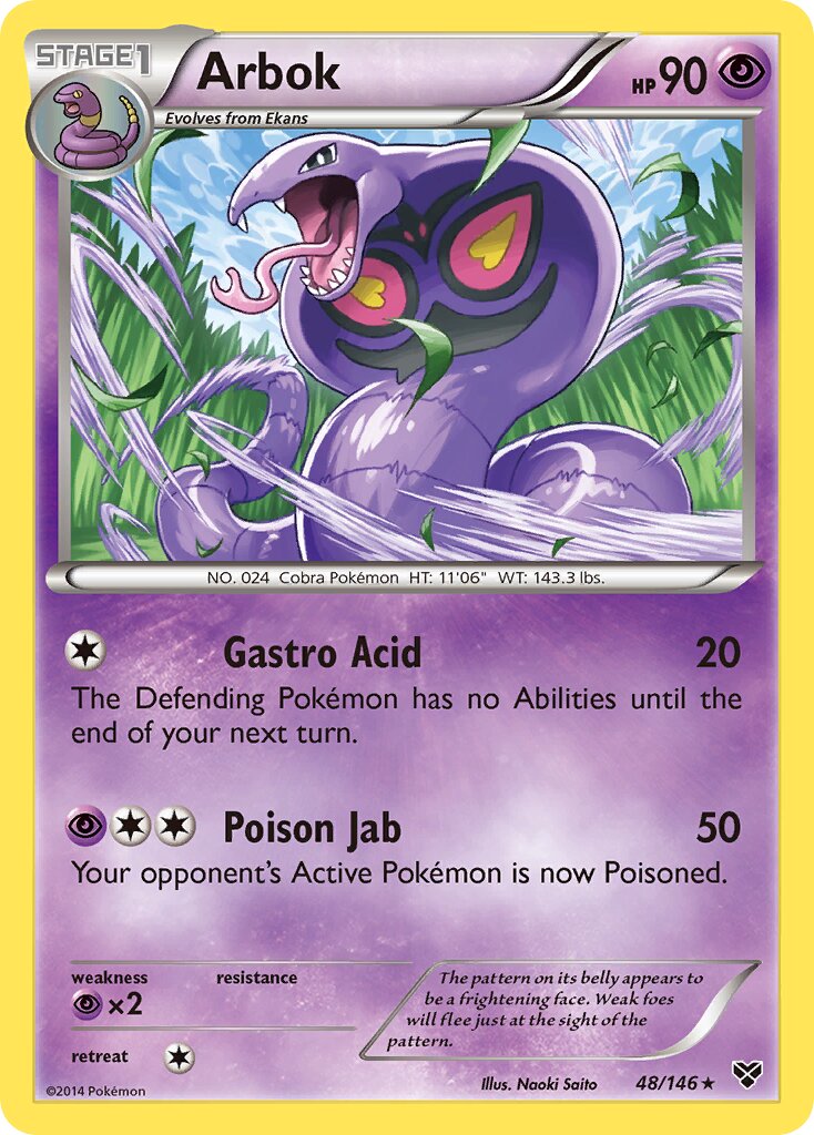 Arbok 048/146 — XY (English Pokémon TCG card)