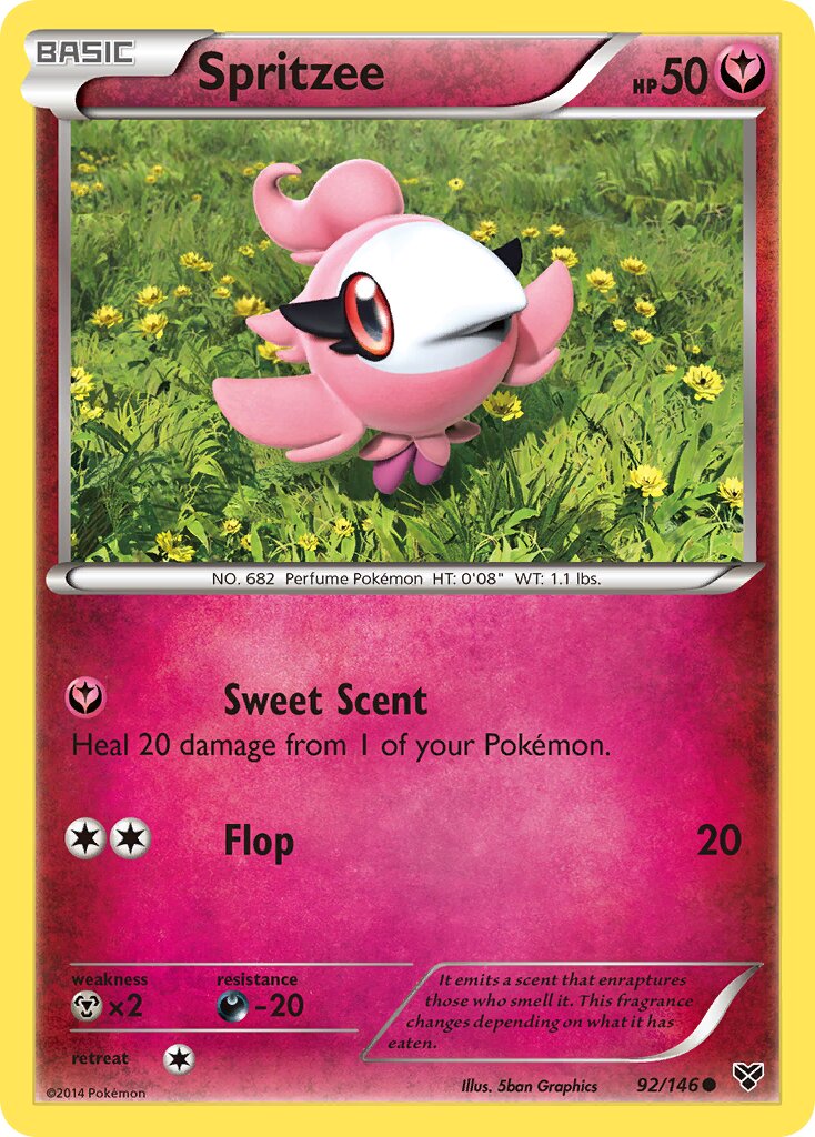 Spritzee 092/146 — XY (English Pokémon TCG card)
