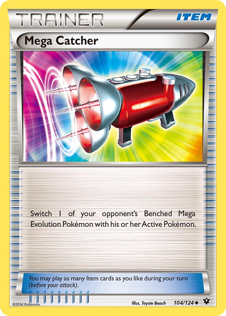 Mega Catcher 104/129 — Fates Collide (English Pokémon TCG card)