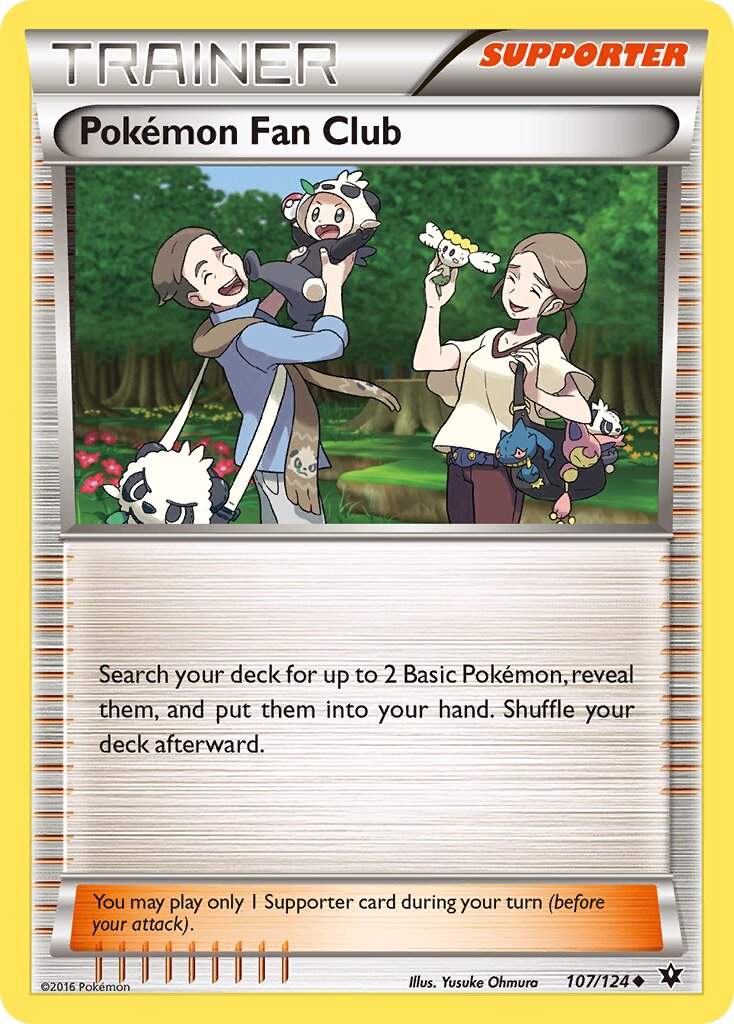 Pokémon Fan Club 107/129 — Fates Collide (English Pokémon TCG card)