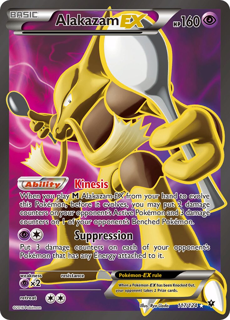 Alakazam-EX 117/129 — Fates Collide (English Pokémon TCG card)