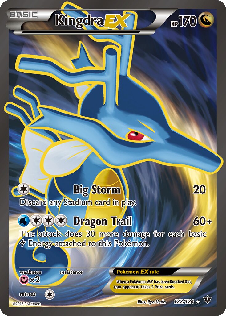 Kingdra-EX 122/129 — Fates Collide (English Pokémon TCG card)