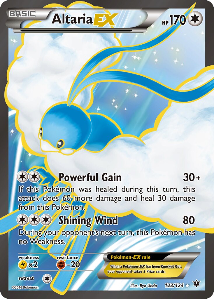 Altaria-EX 123/129 — Fates Collide (English Pokémon TCG card)