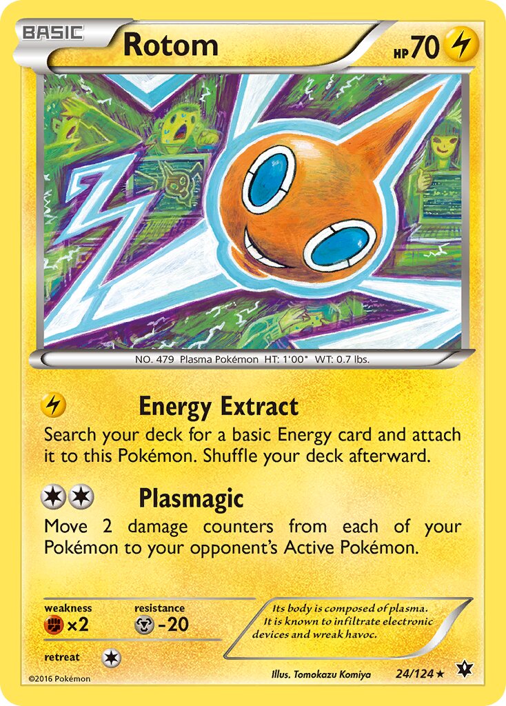 Rotom 024/129 — Fates Collide (English Pokémon TCG card)