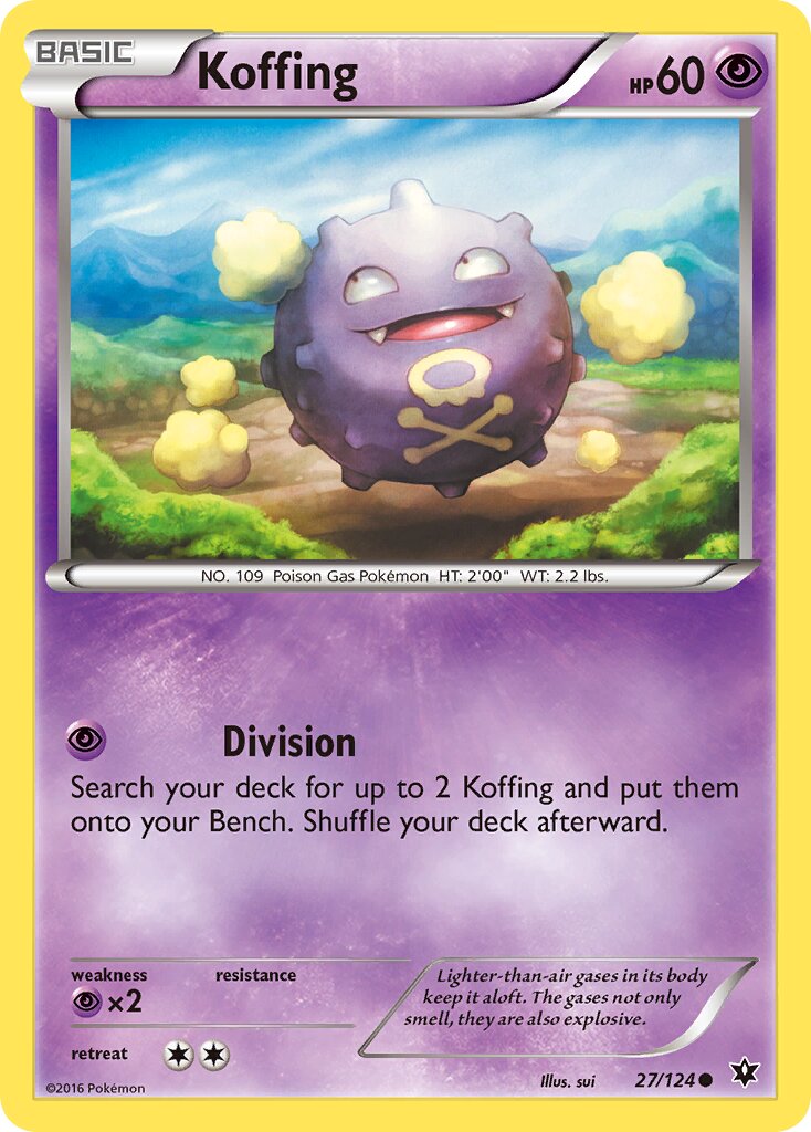 Koffing 027/129 — Fates Collide (English Pokémon TCG card)