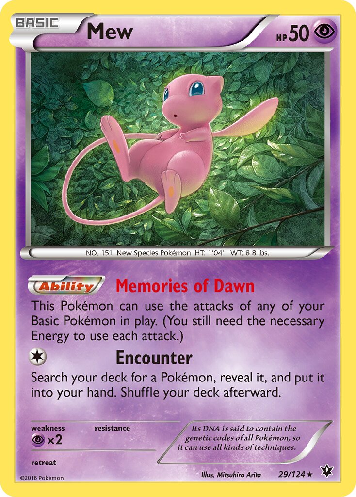 Mew 029/129 — Fates Collide (English Pokémon TCG card)