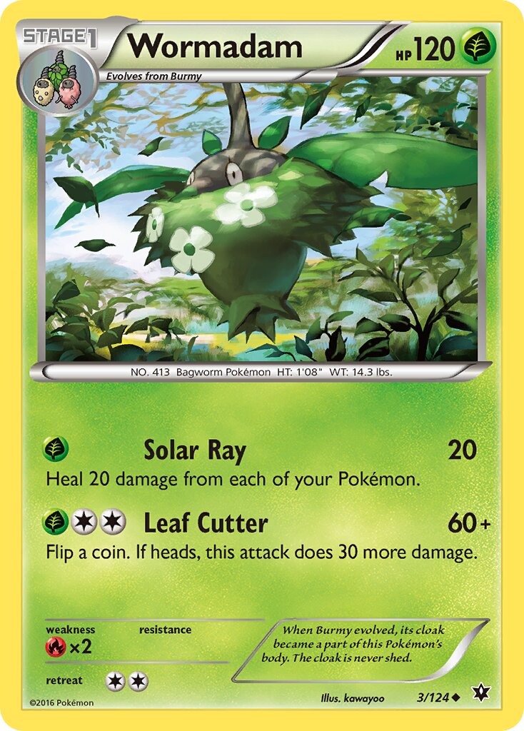 Wormadam 003/129 — Fates Collide (English Pokémon TCG card)