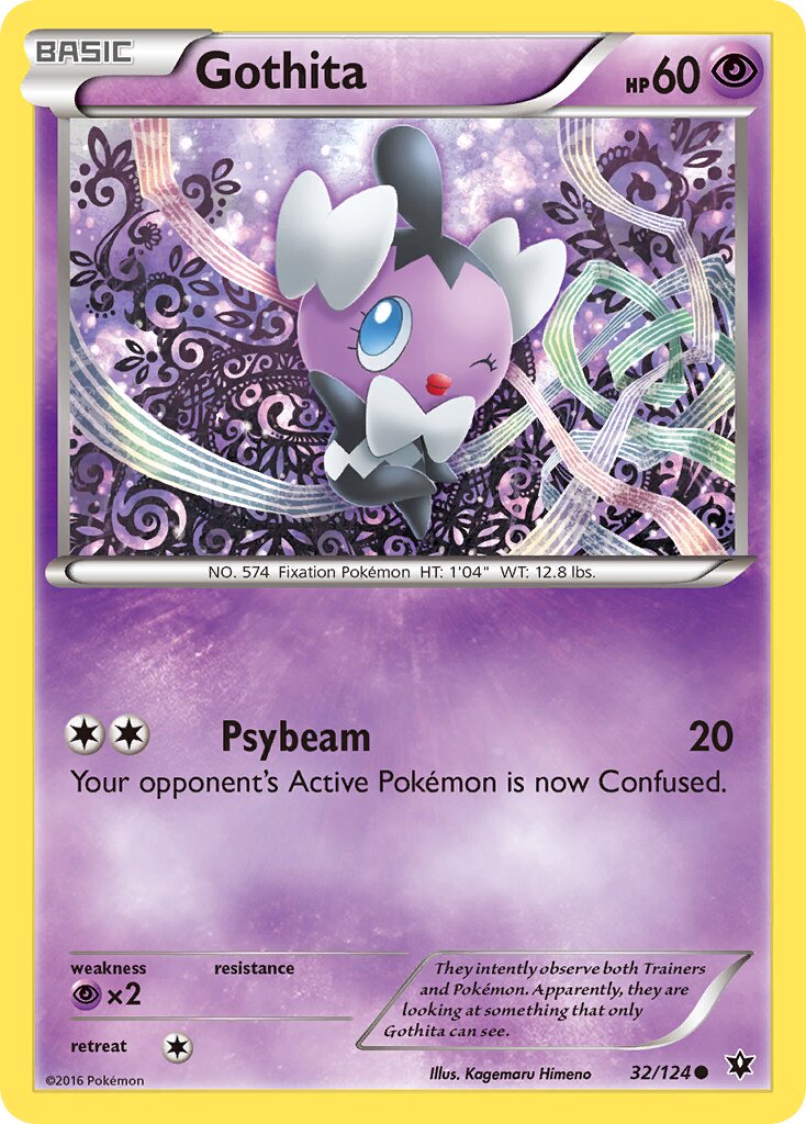 Gothita 032/129 — Fates Collide (English Pokémon TCG card)