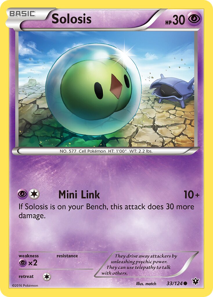 Solosis 033/129 — Fates Collide (English Pokémon TCG card)