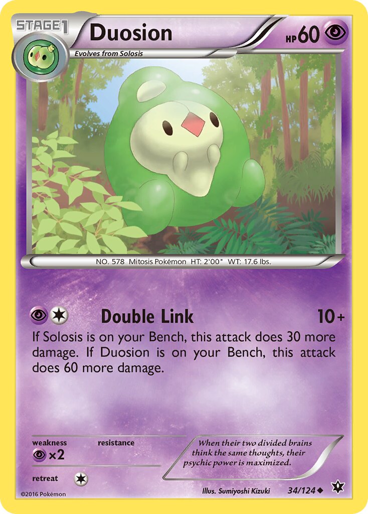 Duosion 034/129 — Fates Collide (English Pokémon TCG card)