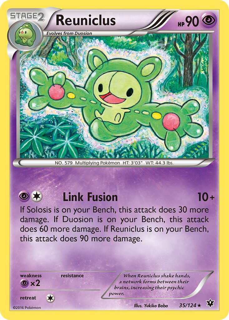 Reuniclus 035/129 — Fates Collide (English Pokémon TCG card)
