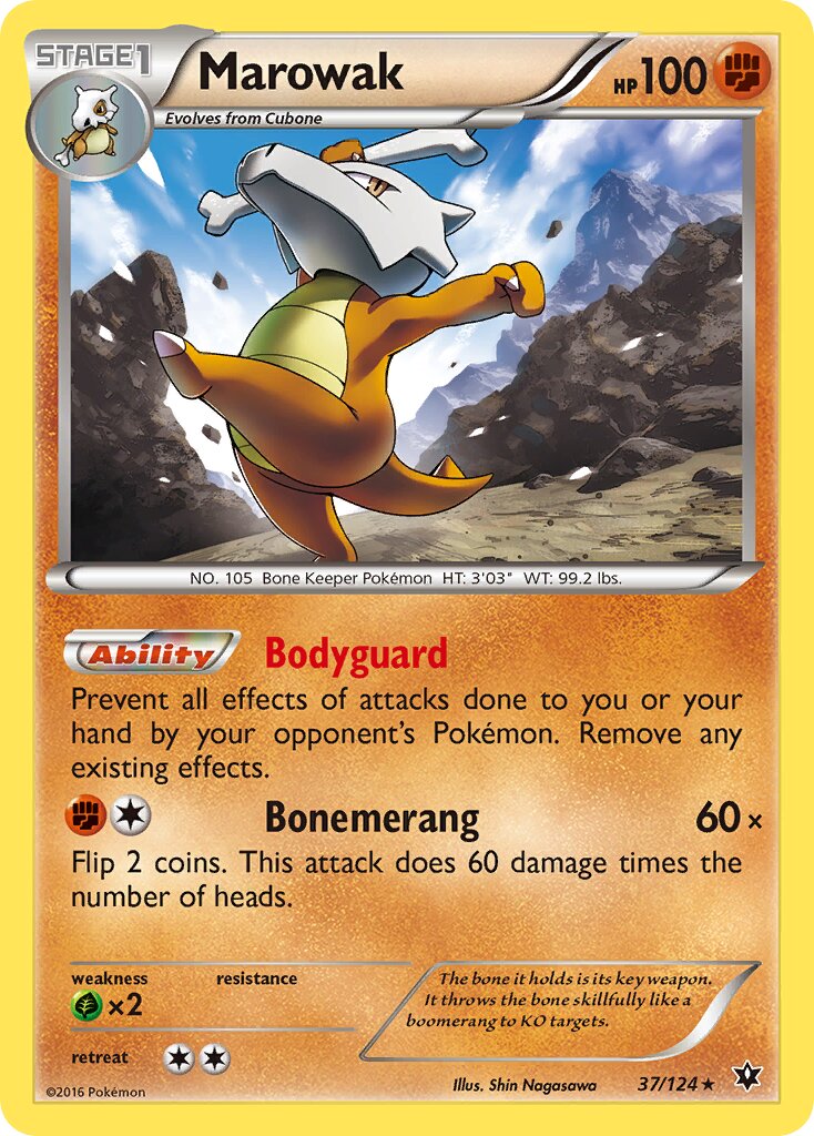 Marowak 037/129 — Fates Collide (English Pokémon TCG card)