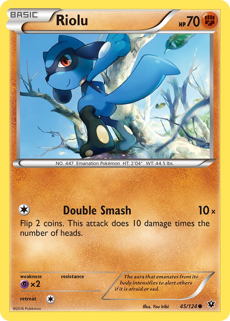 Riolu 045/129 — Fates Collide (English Pokémon TCG card)