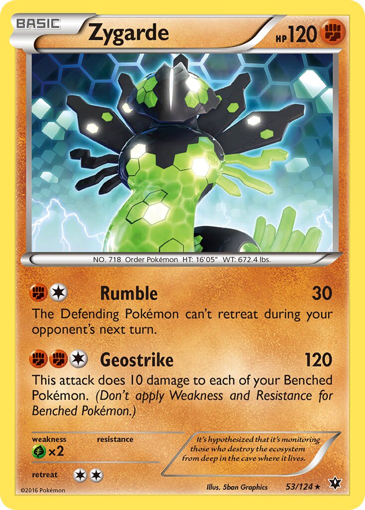 Zygarde 053/129 — Fates Collide (English Pokémon TCG card)