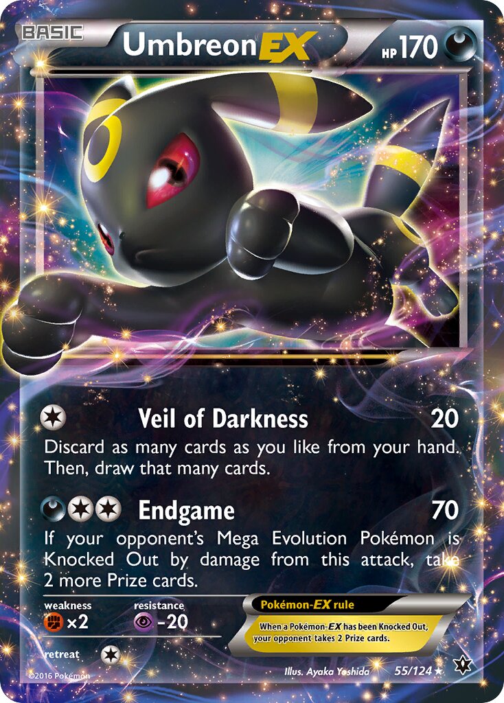 Umbreon-EX 055/129 — Fates Collide (English Pokémon TCG card)