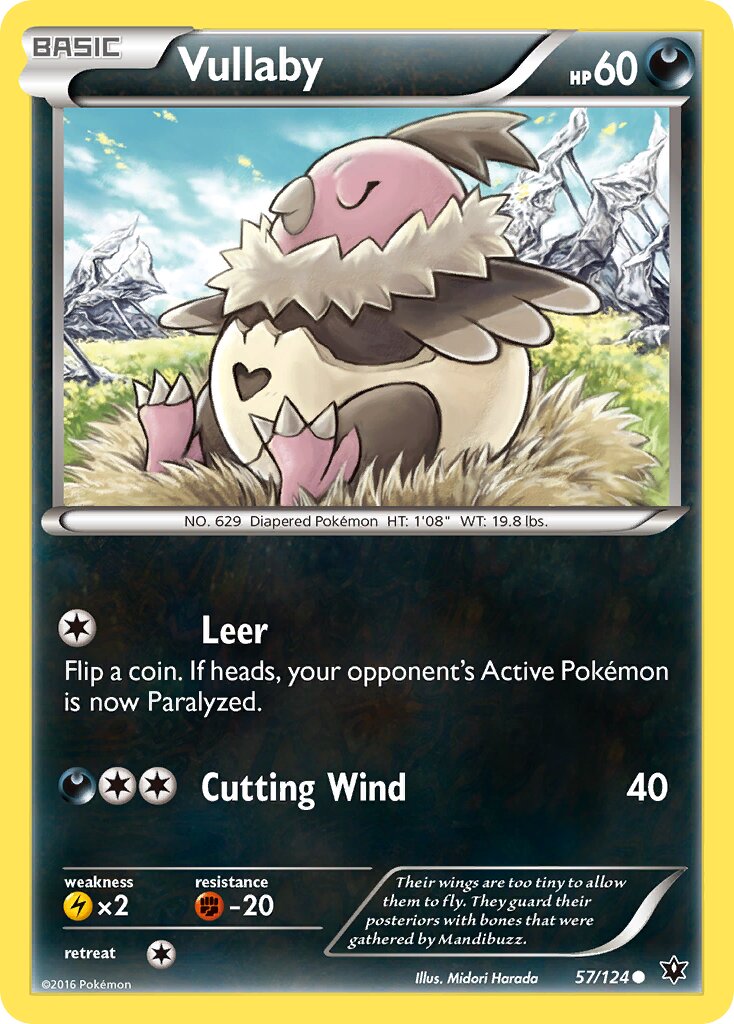 Vullaby 057/129 — Fates Collide (English Pokémon TCG card)