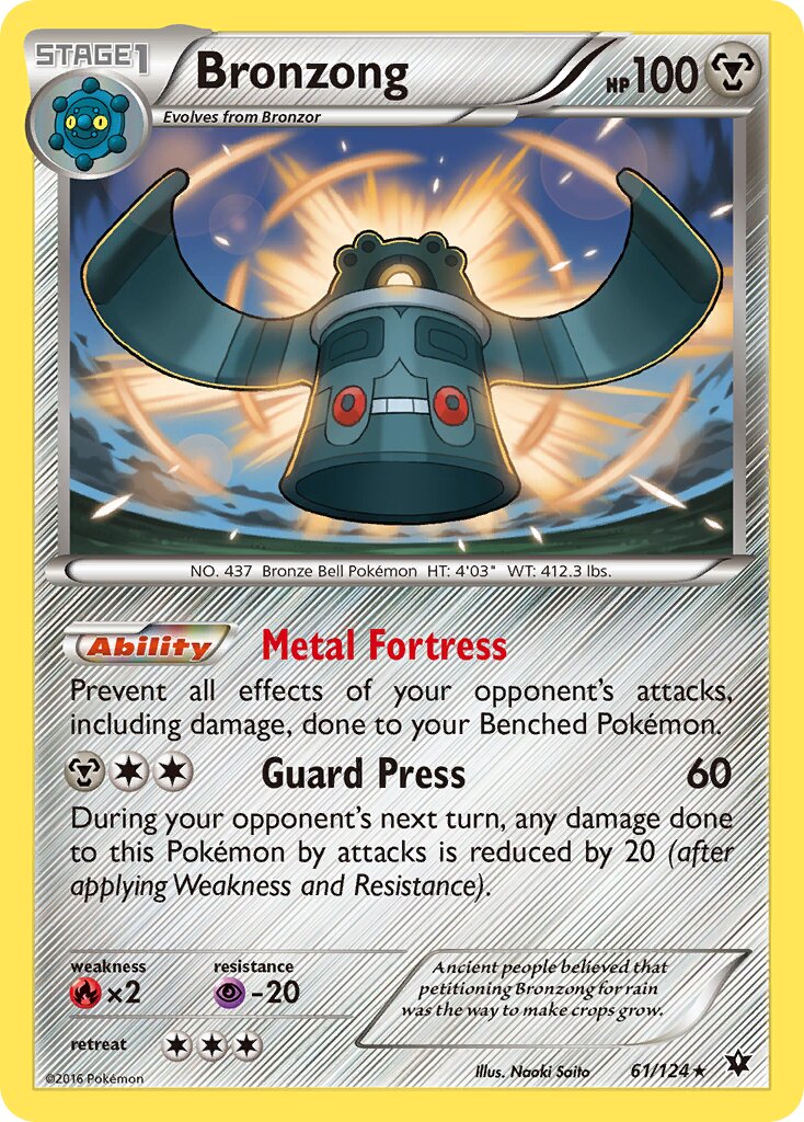 Bronzong 061/129 — Fates Collide (English Pokémon TCG card)