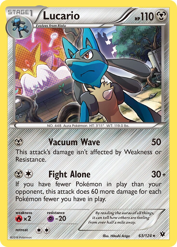 Lucario 063/129 — Fates Collide (English Pokémon TCG card)