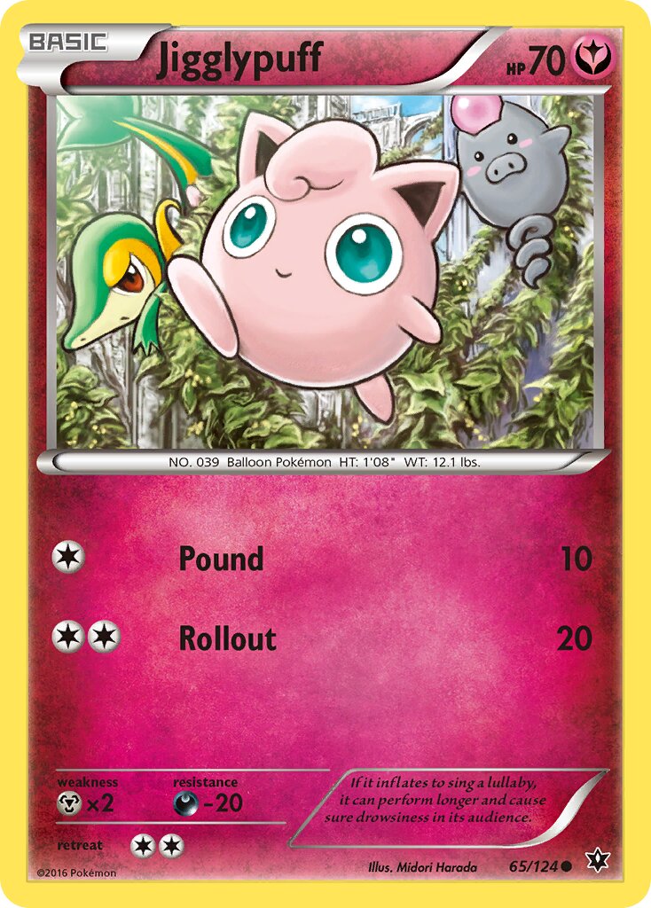 Jigglypuff 065/129 — Fates Collide (English Pokémon TCG card)