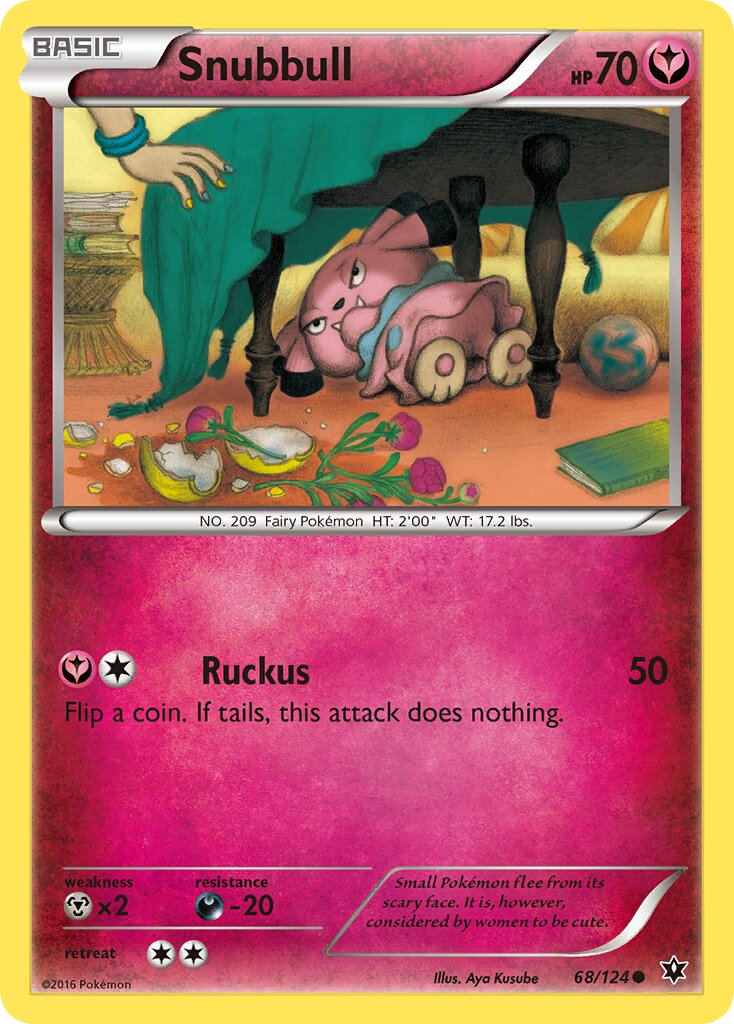 Snubbull 068/129 — Fates Collide (English Pokémon TCG card)