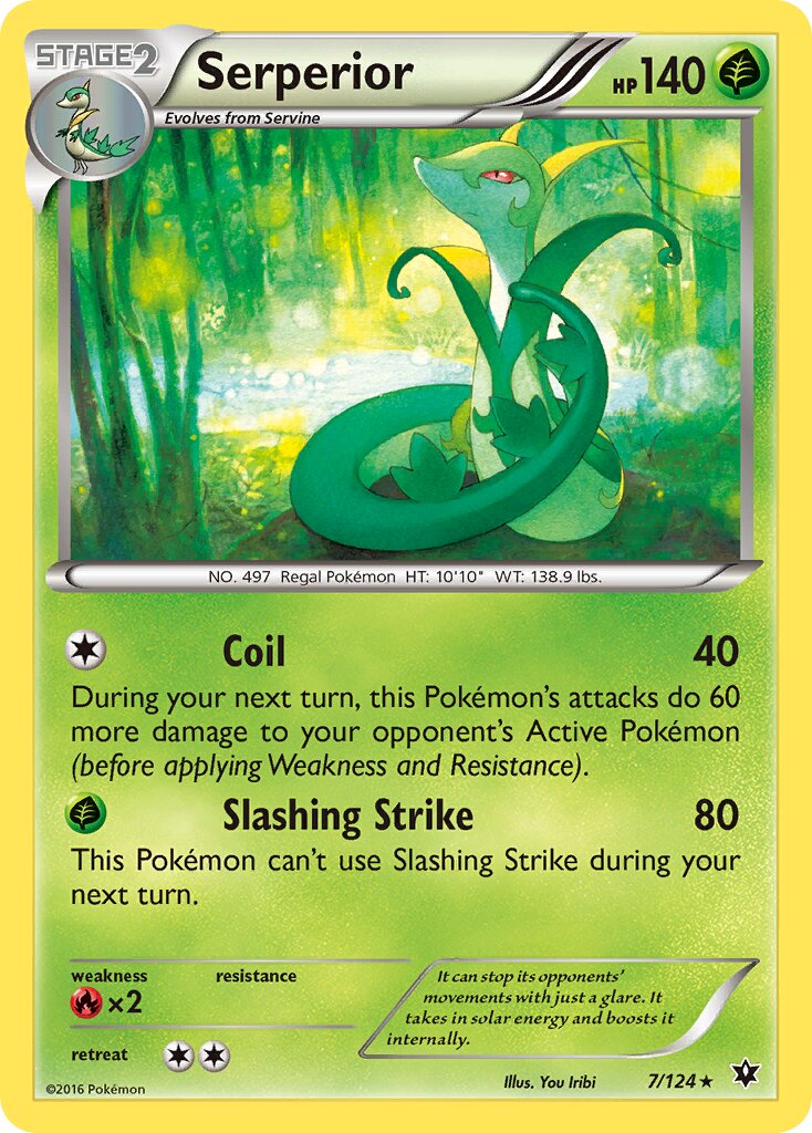 Serperior 007/129 — Fates Collide (English Pokémon TCG card)