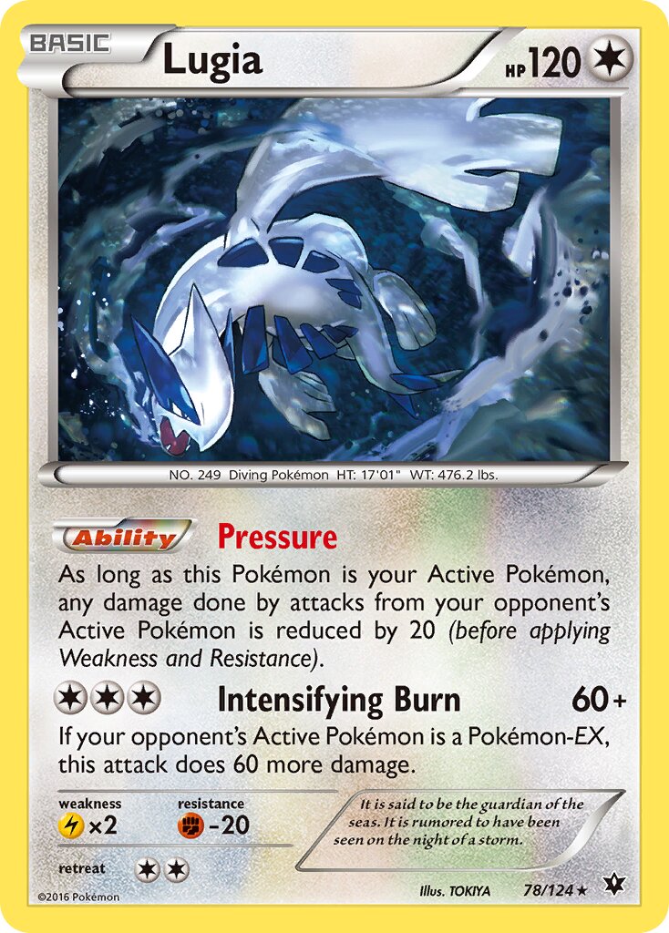 Lugia 078/129 — Fates Collide (English Pokémon TCG card)
