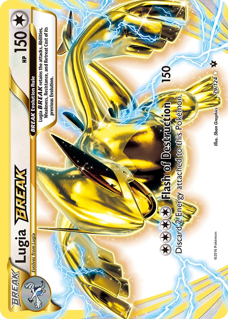 Lugia BREAK 079/129 — Fates Collide (English Pokémon TCG card)