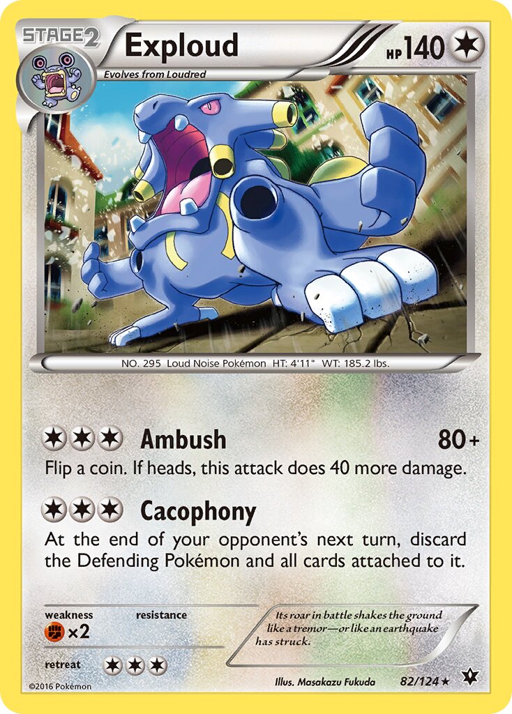 Exploud 082/129 — Fates Collide (English Pokémon TCG card)