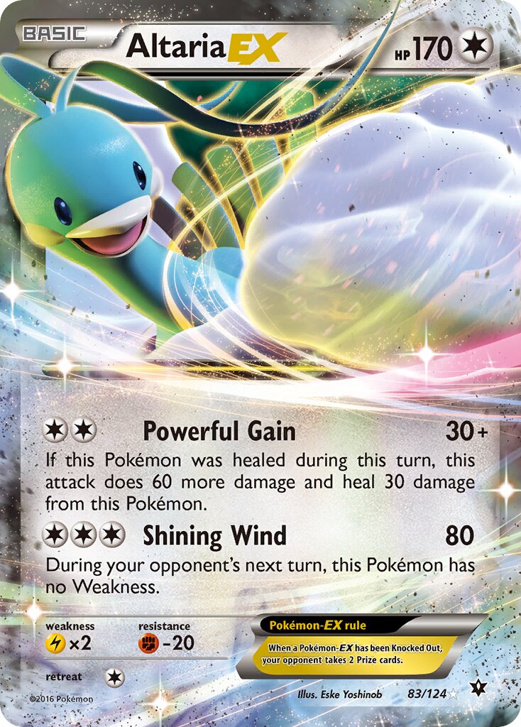Altaria-EX 083/129 — Fates Collide (English Pokémon TCG card)
