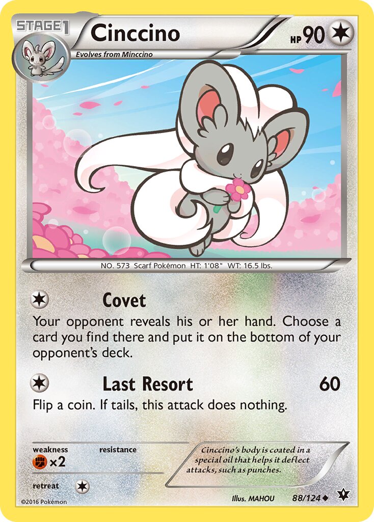 Cinccino 088/129 — Fates Collide (English Pokémon TCG card)