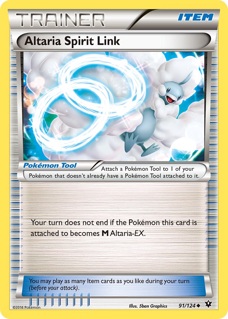 Altaria Spirit Link 091/129 — Fates Collide (English Pokémon TCG card)