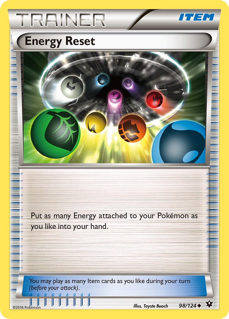 Energy Reset 098/129 — Fates Collide (English Pokémon TCG card)