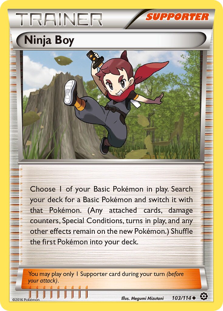 Ninja Boy 103/116 — Steam Siege (English Pokémon TCG card)