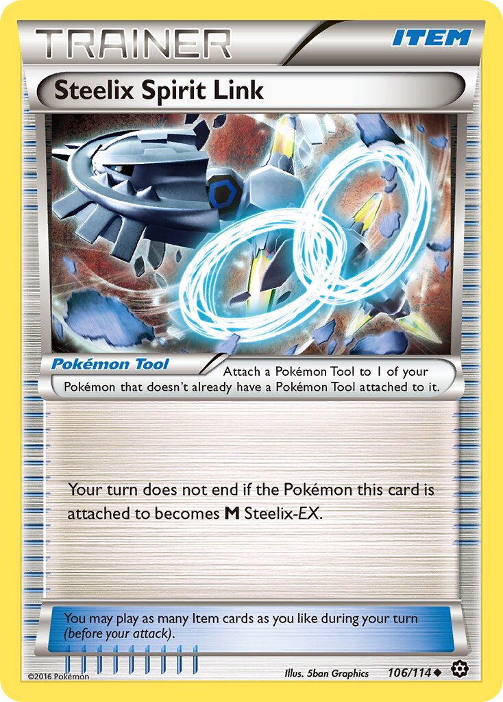Steelix Spirit Link 106/116 — Steam Siege (English Pokémon TCG card)